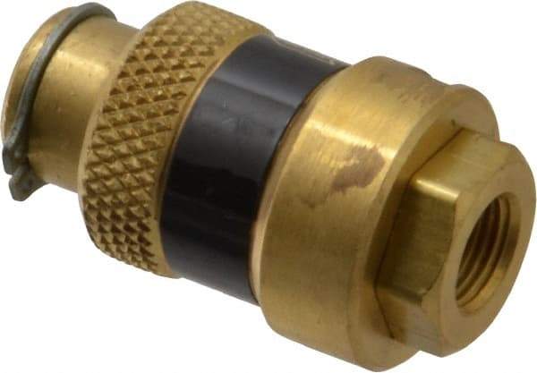 Coilhose Pneumatics - 1/8" Pipe, FNPT x FNPT, Brass Lockout Valve - 150 Max psi, Brass Sleeve - Apex Tool & Supply