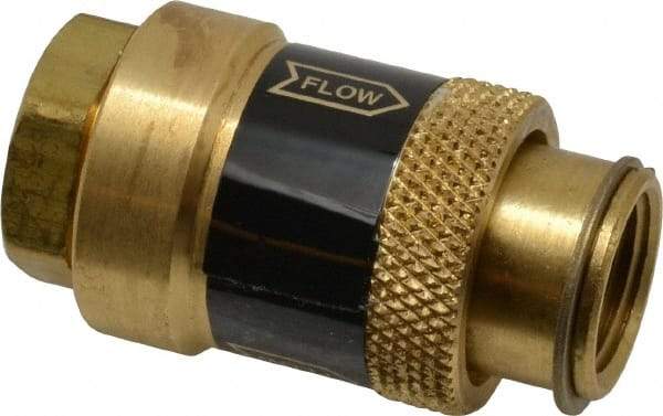 Coilhose Pneumatics - 3/8" Pipe, FNPT x FNPT, Brass Lockout Valve - 150 Max psi, Brass Sleeve - Apex Tool & Supply