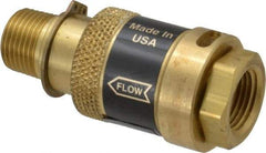 Coilhose Pneumatics - 3/8" Pipe, FNPT x MNPT, Brass Lockout Valve - 150 Max psi, Brass Sleeve - Apex Tool & Supply