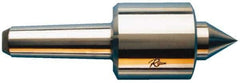 Riten - MT6 Taper Shank, 4-5/8" Head Diam 30,000 Lb Capacity Live Center - 3,000 Max RPM, 3-27/32" Head Length, 2" Point Diam, 2-1/4" Point Len, 14,000 Lb Max Workpc, Standard Point - Apex Tool & Supply