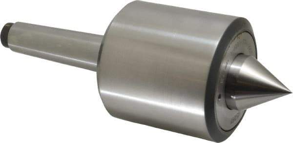Riten - MT4 Taper Shank, 3-3/4" Head Diam 10,900 Lb Capacity Live Center - 4,000 Max RPM, 3-27/32" Head Length, 1.6563" Point Diam, 1-3/4" Point Len, 4,800 Lb Max Workpc, Standard Point - Apex Tool & Supply