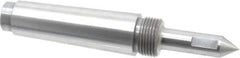 Riten - 5/8" Head Diam, Steel Long Point Solid Dead Center - 4MT Morse Taper, 5/8" Point Diam, 2-1/4" Point Length - Apex Tool & Supply