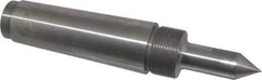 Riten - 7/8" Head Diam, Steel Long Point Solid Dead Center - 5MT Morse Taper, 7/8" Point Diam, 2-1/2" Point Length - Apex Tool & Supply