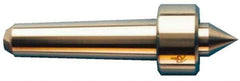 Riten - Straight Shank, 2-1/8" Head Diam 6,750 Lb Capacity Live Center - 1,000 Max RPM, 1-3/16" Long Case, 1" Point Diam, 1" Point Len, 1,800 Lb Max Workpiece, Standard Point - Apex Tool & Supply