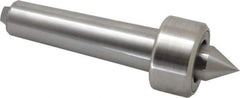 Riten - MT4 Taper Shank, 2-1/8" Head Diam 6,750 Lb Capacity Live Center - 1,000 Max RPM, 1-3/16" Head Length, 1" Point Diam, 1" Point Len, 1,800 Lb Max Workpc, Standard Point - Apex Tool & Supply