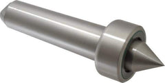 Riten - MT5 Taper Shank, 2-13/16" Head Diam 9,400 Lb Capacity Live Center - 1,000 Max RPM, 1-13/32" Head Length, 1-1/2" Point Diam, 1-1/2" Point Len, 3,800 Lb Max Workpc, Standard Point - Apex Tool & Supply