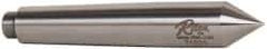 Riten - 0.7" Head Diam, Hardened Tool Steel Standard Point Solid Dead Center - 2MT Morse Taper, 0.7" Point Diam, 4-3/16" OAL - Apex Tool & Supply
