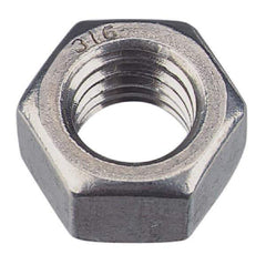 Value Collection - M5x0.80 Metric Coarse Steel Right Hand Hex Nut - 8mm Across Flats, 4mm High, Zinc-Plated Finish - Apex Tool & Supply