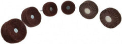 Superior Abrasives - 6 Piece Finishing Wheel Kit - 80 & 180 Grit, Medium & Very Fine Grade, Mounted on 1/4" Shank - Apex Tool & Supply