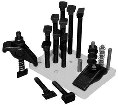 Value Collection - 5/8" Stud, 3" Max Clamping Height, Steel Strap Clamp Assembly - 2-1/4" Strap Thickness, 2-5/8" Strap Width - Apex Tool & Supply