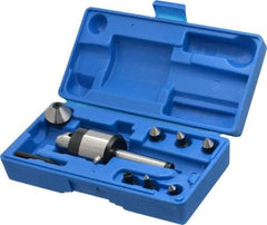 Interstate - 7 Point, 740 Lb Max Workpiece, 5-21/32" OAL, 1-5/16" Head Diam, Tool Steel, Live Center & Point Set - 2MT Taper, Interchangeable - Apex Tool & Supply