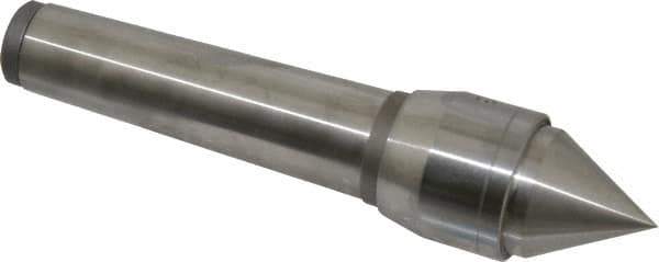 Value Collection - MT3 Taper Shank, 1.27" Head Diam Live Center - 1.08" Point Len, 661 Lb Max Workpc, 5.71" OAL, Standard Point - Apex Tool & Supply