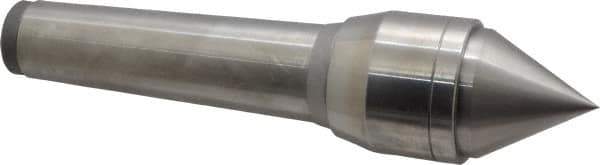 Value Collection - MT4 Taper Shank, 1.77" Head Diam Live Center - 1.48" Point Len, 1,102 Lb Max Workpc, 7.62" OAL, Standard Point - Apex Tool & Supply