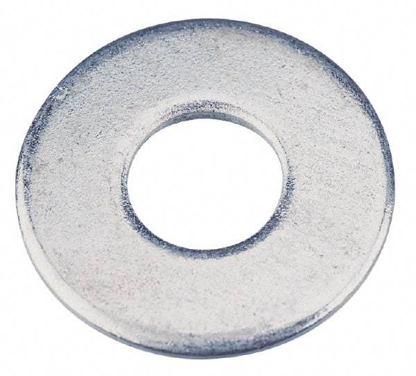 Value Collection - 5/16" Screw, Steel USS Flat Washer - 0.37" ID x 0.905" OD, 0.104" Thick, Zinc-Plated Finish - Apex Tool & Supply