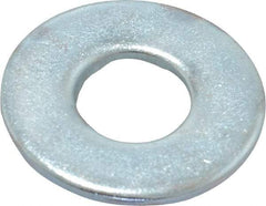 Value Collection - 3/8" Screw, Steel USS Flat Washer - 0.433" ID x 1.03" OD, 0.104" Thick, Zinc-Plated Finish - Apex Tool & Supply