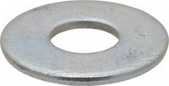 Value Collection - 1/2" Screw, Steel USS Flat Washer - 0.557" ID x 1-1/2" OD, 0.132" Thick, Zinc-Plated Finish - Apex Tool & Supply