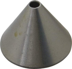 Concentric - 2MT Taper, 1/4 to 1.31" Point Diam, Hardened Tool Steel Lathe Bell Head Point - Compatible with Live Centers - Apex Tool & Supply