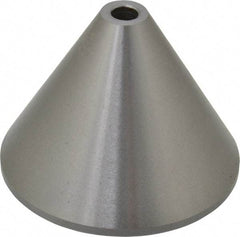 Concentric - 3MT Taper, 0.35 to 1.83" Point Diam, Hardened Tool Steel Lathe Bell Head Point - Compatible with Live Centers - Apex Tool & Supply