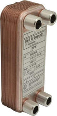 Bell & Gossett - Inch, Brazed Plate Heat Exchanger - Max psi, °F Max," Wide x" High x" Deep - Apex Tool & Supply