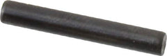 Holo-Krome - 3mm Diam x 20mm Pin Length Grade 8 Alloy Steel Standard Dowel Pin - Black Luster Finish, C 60 (Surface) & C 50-58 Hardness, 1 Beveled & 1 Rounded End - Apex Tool & Supply