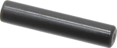 Holo-Krome - 4mm Diam x 20mm Pin Length Grade 8 Alloy Steel Standard Dowel Pin - Black Luster Finish, C 60 (Surface) & C 50-58 Hardness, 1 Beveled & 1 Rounded End - Apex Tool & Supply