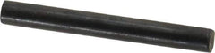 Holo-Krome - 4mm Diam x 35mm Pin Length Grade 8 Alloy Steel Standard Dowel Pin - Black Luster Finish, C 60 (Surface) & C 50-58 Hardness, 1 Beveled & 1 Rounded End - Apex Tool & Supply