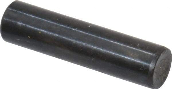 Holo-Krome - 5mm Diam x 20mm Pin Length Grade 8 Alloy Steel Standard Dowel Pin - Black Luster Finish, C 60 (Surface) & C 50-58 Hardness, 1 Beveled & 1 Rounded End - Apex Tool & Supply