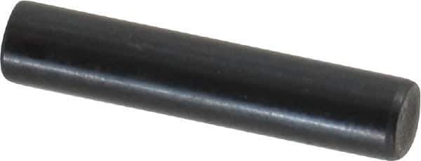 Holo-Krome - 5mm Diam x 25mm Pin Length Grade 8 Alloy Steel Standard Dowel Pin - Black Luster Finish, C 60 (Surface) & C 50-58 Hardness, 1 Beveled & 1 Rounded End - Apex Tool & Supply