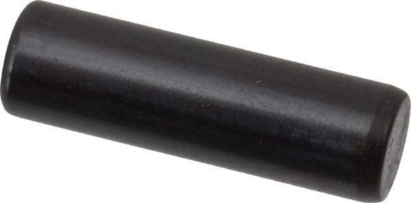 Holo-Krome - 6mm Diam x 20mm Pin Length Grade 8 Alloy Steel Standard Dowel Pin - Black Luster Finish, C 60 (Surface) & C 50-58 Hardness, 1 Beveled & 1 Rounded End - Apex Tool & Supply