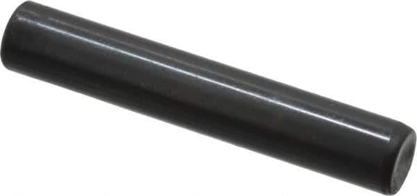 Holo-Krome - 6mm Diam x 35mm Pin Length Grade 8 Alloy Steel Standard Dowel Pin - Black Luster Finish, C 60 (Surface) & C 50-58 Hardness, 1 Beveled & 1 Rounded End - Apex Tool & Supply
