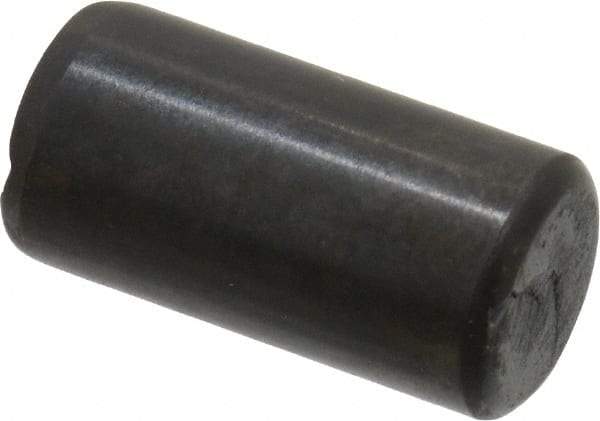 Holo-Krome - 8mm Diam x 16mm Pin Length Grade 8 Alloy Steel Standard Dowel Pin - Black Luster Finish, C 60 (Surface) & C 50-58 Hardness, 1 Beveled & 1 Rounded End - Apex Tool & Supply