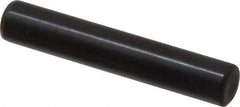 Holo-Krome - 8mm Diam x 45mm Pin Length Grade 8 Alloy Steel Standard Dowel Pin - Black Luster Finish, C 60 (Surface) & C 50-58 Hardness, 1 Beveled & 1 Rounded End - Apex Tool & Supply