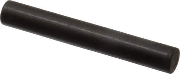 Holo-Krome - 10mm Diam x 70mm Pin Length Grade 8 Alloy Steel Standard Dowel Pin - Black Luster Finish, C 60 (Surface) & C 50-58 Hardness, 1 Beveled & 1 Rounded End - Apex Tool & Supply