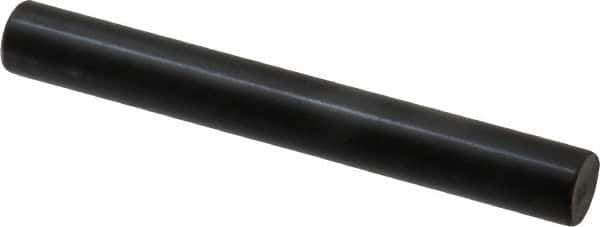 Holo-Krome - 10mm Diam x 80mm Pin Length Grade 8 Alloy Steel Standard Dowel Pin - Black Luster Finish, C 60 (Surface) & C 50-58 Hardness, 1 Beveled & 1 Rounded End - Apex Tool & Supply
