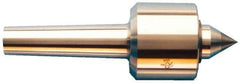 Riten - MT2 Taper Shank, 2-1/8" Head Diam 2,600 Lb Capacity Live Center - 6,000 Max RPM, 2" Head Length, 1" Point Diam, 1-1/4" Point Len, 440 Lb Max Workpc, Standard Point - Apex Tool & Supply