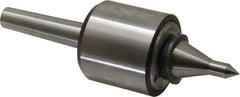 Riten - MT2 Taper Shank, 2-1/8" Head Diam 2,600 Lb Capacity Live Center - 6,000 Max RPM, 2" Head Length, 3/8" Point Diam, 2" Point Len, 310 Lb Max Workpc, 2" Tip Diam, Long Point - Apex Tool & Supply