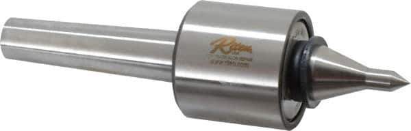 Riten - MT3 Taper Shank, 2-1/8" Head Diam 3,400 Lb Capacity Live Center - 6,000 Max RPM, 2" Head Length, 3/8" Point Diam, 2" Point Len, 310 Lb Max Workpc, 2" Tip Diam, Long Point - Apex Tool & Supply
