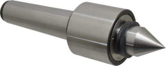 Riten - MT5 Taper Shank, 3-1/8" Head Diam 6,800 Lb Capacity Live Center - 4,000 Max RPM, 2-7/16" Head Length, 1-9/16" Point Diam, 2-3/8" Point Len, 2,900 Lb Max Workpc, Standard Point - Apex Tool & Supply