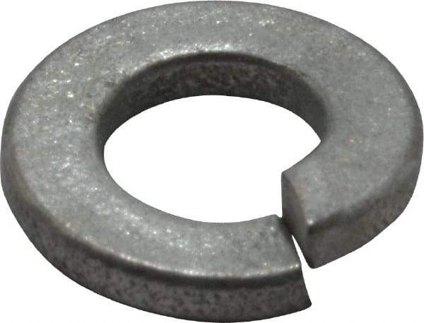 Value Collection - 1/4", 0.254" ID, 0.062" Thick Split Lock Washer - Grade 2 Spring Steel, Zinc-Plated Finish, 0.254" Min ID, 0.262" Max ID, 0.489" Max OD - Apex Tool & Supply