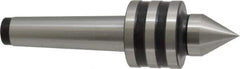 Interstate - MT3 Taper Shank, 1-47/64" Head Diam 858 Lb Capacity Live Center - 1-11/32" Head Length, 1-1/16" Point Diam, 1.4531" Point Len, 650 Lb Max Workpc, 6-1/4" OAL, Standard Point - Apex Tool & Supply