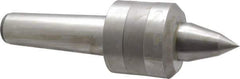 Value Collection - MT5 Taper Shank, 3.1" Head Diam Live Center - 2-3/4" Head Length, 1.575" Point Diam, 2-1/2" Point Len, 1,763 Lb Max Workpc, 10.6" OAL, Long Point - Apex Tool & Supply