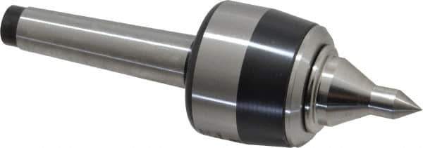 Royal Products - MT2 Taper Shank, 1-3/4" Head Diam 2,735 Lb Capacity Live Center - 6,000 Max RPM, 1.47" Head Length, 7/8" Point Diam, 1.35" Point Len, 375 Lb Max Workpc, 5-3/8" OAL, 3/8" Tip Diam, Long Point - Apex Tool & Supply