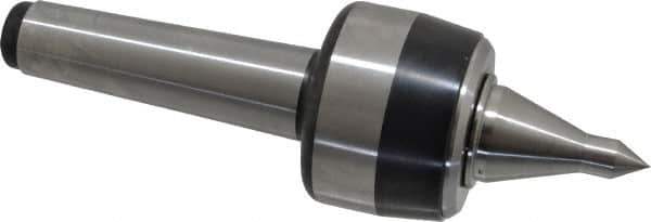 Royal Products - MT4 Taper Shank, 2.68" Head Diam 5,170 Lb Capacity Live Center - 4,500 Max RPM, 1.98" Head Length, 1-1/4" Point Diam, 2.18" Point Len, 1,120 Lb Max Workpc, 8-5/8" OAL, 1/2" Tip Diam, Long Point - Apex Tool & Supply
