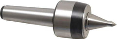 Royal Products - MT5 Taper Shank, 3.45" Head Diam 7,630 Lb Capacity Live Center - 3,500 Max RPM, 2.81" Head Length, 1-1/2" Point Diam, 2.58" Point Len, 1,930 Lb Max Workpc, 11" OAL, 1/2" Tip Diam, Long Point - Apex Tool & Supply