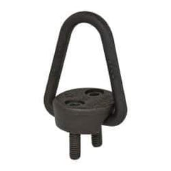 American Drill Bushing - 2,000 Lb Load Capacity Flip-Flop Hoist Ring - 4-7 Ft/Lb Torque, 5/16 Thread, Forged Chrome Moly Steel, Black Oxide Finish - Apex Tool & Supply