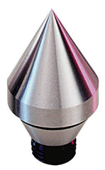 Royal Products - 5/8-18" Thread, 1 & 2 MT Taper, 3" Point Diam, Tool Steel Lathe Standard Point - 1-1/8 & 1-7/32" OAL - Apex Tool & Supply