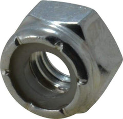 Value Collection - 5/16-18 UNC Grade 2 Hex Lock Nut with Nylon Insert - 1/2" Width Across Flats, 23/64" High, Zinc-Plated Finish - Apex Tool & Supply