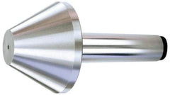 Royal Products - MT5 Taper Shank, 5.15" Head Diam 4,595 Lb Capacity Live Center - 4,000 Max RPM, 3-3/16" Head Length, 2" Point Diam, 3.17" Point Len, 1,145 Lb Max Workpc, 8-7/8" OAL, Bull Nose Point - Apex Tool & Supply