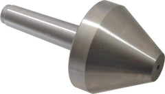 Royal Products - MT3 Taper Shank, 3.15" Head Diam 2,395 Lb Capacity Live Center - 5,000 Max RPM, 2-1/2" Head Length, 1" Point Diam, 2.52" Point Len, 615 Lb Max Workpc, 6-1/16" OAL, Bull Nose Point - Apex Tool & Supply