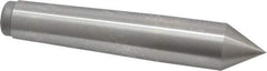 Royal Products - 0.938" Head Diam, High Speed Steel Standard Point Solid Dead Center - 3MT Morse Taper, 0.938" Point Diam, 5-1/4" OAL - Apex Tool & Supply